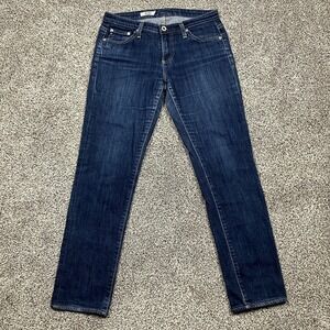 Adriano Goldschmied Jeans Womens 28R AG The Stilt Blue Cigarette Leg Stretch USA